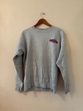 Umbro Gray Crewneck Sweatshirt with Red Logo